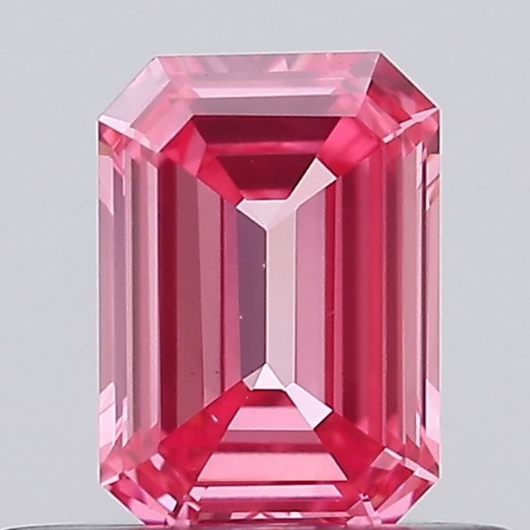 Loose Diamond - EMERALD 0.39ct Fancy Vivid Pink VS1 (1 of 1)