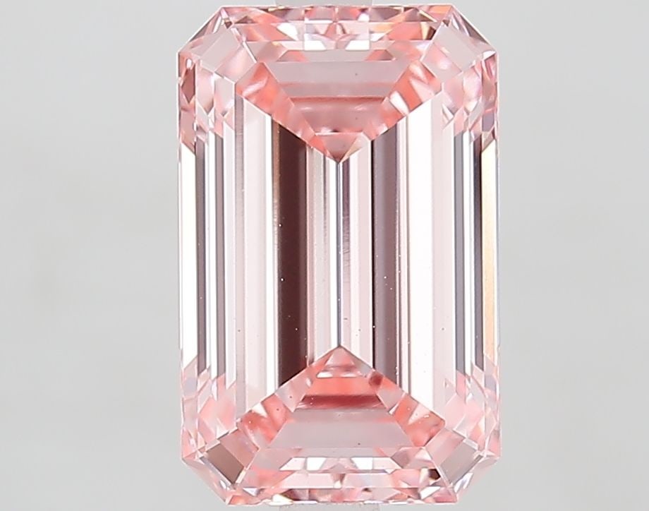 Loose Diamond - EMERALD 3.05ct Fancy Vivid Pink VS1: Loose Diamond - EMERALD 3.05ct Fancy Vivid Pink VS1 Source: This is a real non-mined Diamond that has been grown in a lab Shape: EMERALD Carats: 3.05 Color: Fancy Vivid Pink Certification: IGI Video: