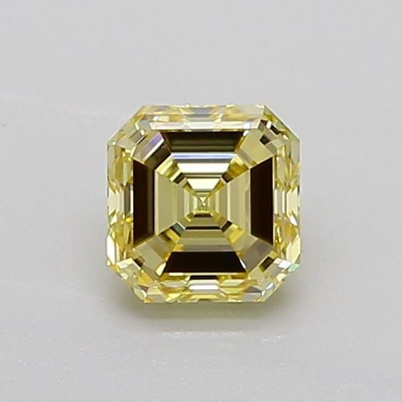 Loose Diamond - ASSCHER 1.0ct Fancy Light Yellow VS1: Loose Diamond - ASSCHER 1.0ct Fancy Light Yellow VS1 Source: This is a real non-mined Diamond that has been grown in a lab Shape: ASSCHER Carats: 1.0 Color: Fancy Light Yellow Certification: IGI Video
