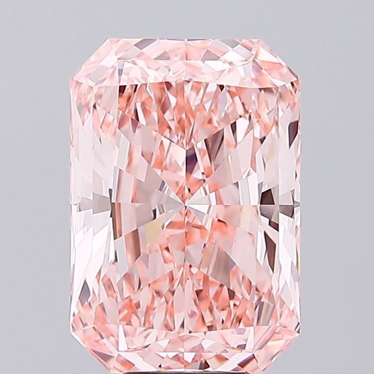Loose Diamond - RADIANT 8.76ct Fancy Vivid Pink VVS2: Loose Diamond - RADIANT 8.76ct Fancy Vivid Pink VVS2 Source: This is a real non-mined Diamond that has been grown in a lab Shape: RADIANT Carats: 8.76 Color: Fancy Vivid Pink Certification: IGI Video: