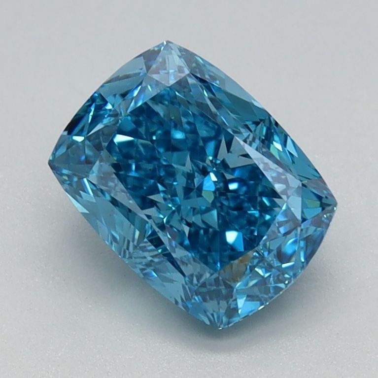 Loose Diamond - CUSHION MODIFIED 1.1ct Fancy Vivid Blue VS1: Loose Diamond - CUSHION MODIFIED 1.1ct Fancy Vivid Blue VS1 Source: This is a real non-mined Diamond that has been grown in a lab Shape: CUSHION MODIFIED Carats: 1.1 Color: Fancy Vivid Blue Certificat