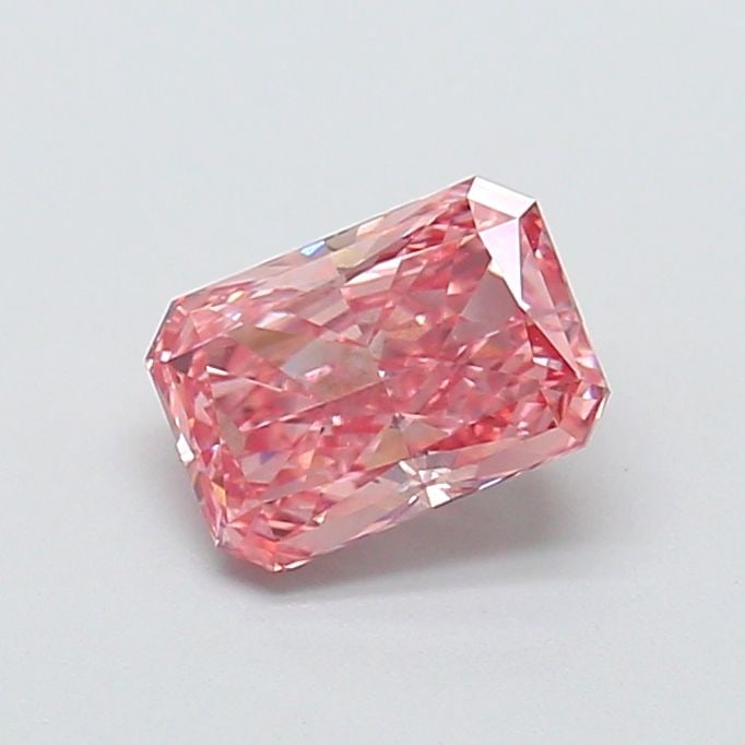 Loose Diamond - RADIANT 1.11ct Fancy Vivid Pink VS2: Loose Diamond - RADIANT 1.11ct Fancy Vivid Pink VS2 Source: This is a real non-mined Diamond that has been grown in a lab Shape: RADIANT Carats: 1.11 Color: Fancy Vivid Pink Certification: IGI Video: