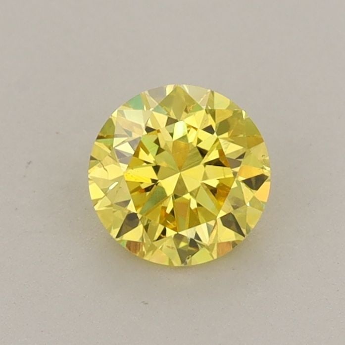 Loose Diamond - ROUND 0.55ct Fancy Vivid Yellow VS2 (1 of 1)