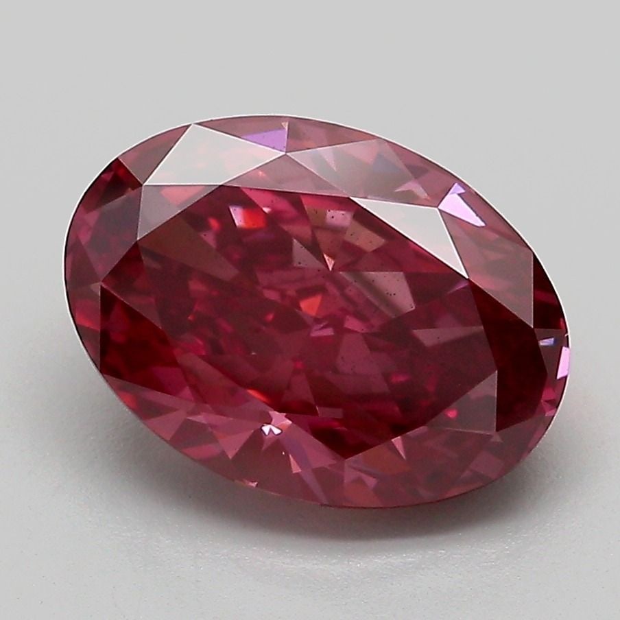 Loose Diamond - OVAL 3.09ct Fancy Deep Pink SI1: Loose Diamond - OVAL 3.09ct Fancy Deep Pink SI1 Source: This is a real non-mined Diamond that has been grown in a lab Shape: OVAL Carats: 3.09 Color: Fancy Deep Pink Certification: IGI Video: