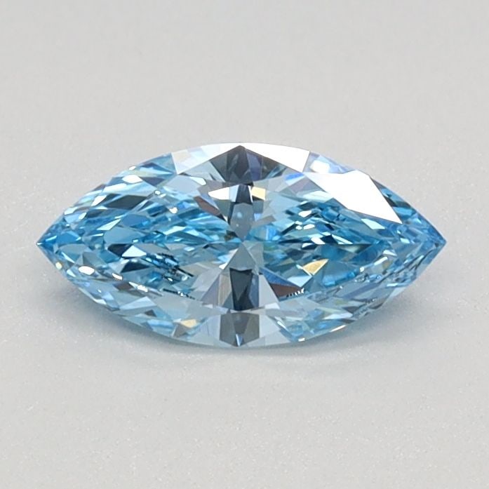 Loose Diamond - MARQUISE 0.34ct Fancy Vivid Blue VVS2: Loose Diamond - MARQUISE 0.34ct Fancy Vivid Blue VVS2 Source: This is a real non-mined Diamond that has been grown in a lab Shape: MARQUISE Carats: 0.34 Color: Fancy Vivid Blue Certification: IGI Vide