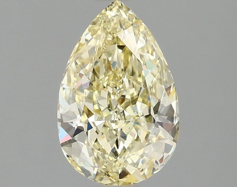 Loose Diamond - PEAR 1.54ct Fancy Intense Yellow VS1: Loose Diamond - PEAR 1.54ct Fancy Intense Yellow VS1 Source: This is a real non-mined Diamond that has been grown in a lab Shape: PEAR Carats: 1.54 Color: Fancy Intense Yellow Certification: IGI Video