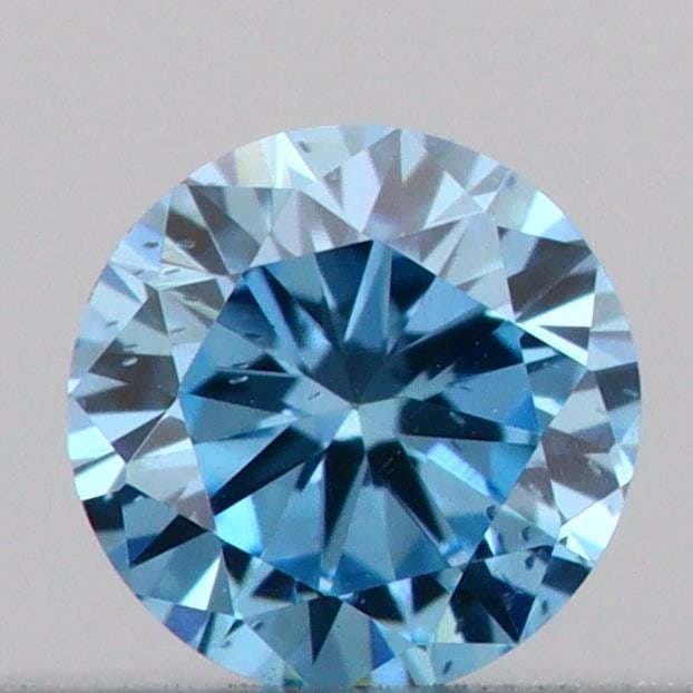 Loose Diamond - ROUND 0.09ct Fancy Vivid Blue SI1: Loose Diamond - ROUND 0.09ct Fancy Vivid Blue SI1 Source: This is a real non-mined Diamond that has been grown in a lab Shape: ROUND Carats: 0.09 Color: Fancy Vivid Blue Certification: IGI Video: