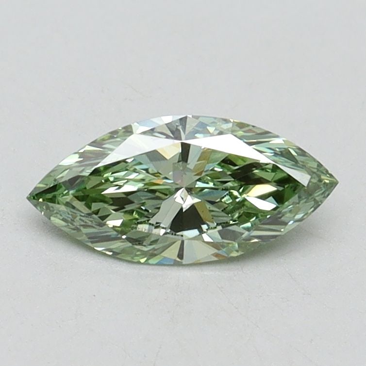 Loose Diamond - MARQUISE 0.5ct Fancy Vivid Green VS1: Loose Diamond - MARQUISE 0.5ct Fancy Vivid Green VS1 Source: This is a real non-mined Diamond that has been grown in a lab Shape: MARQUISE Carats: 0.5 Color: Fancy Vivid Green Certification: IGI Video