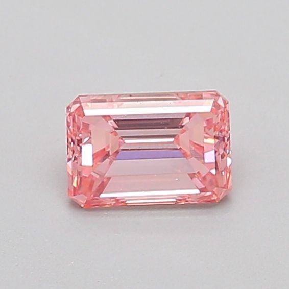 Loose Diamond - EMERALD 0.5ct Fancy Vivid Pink VS1: Loose Diamond - EMERALD 0.5ct Fancy Vivid Pink VS1 Source: This is a real non-mined Diamond that has been grown in a lab Shape: EMERALD Carats: 0.5 Color: Fancy Vivid Pink Certification: IGI Video: