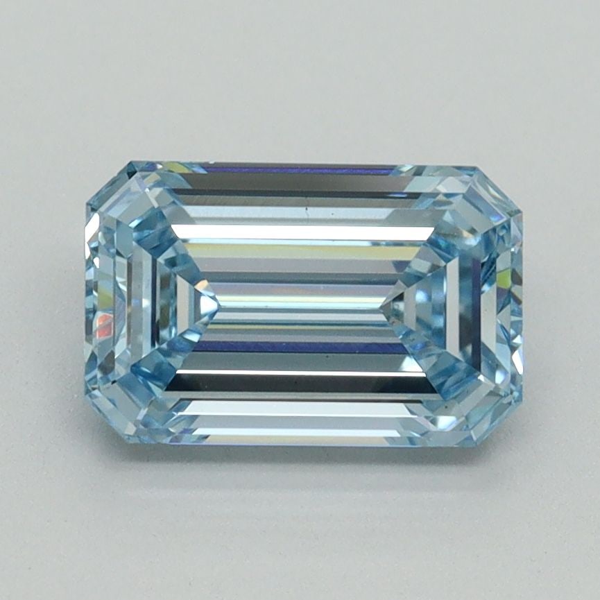 Loose Diamond - EMERALD 1.59ct Fancy Intense Blue VS1: Loose Diamond - EMERALD 1.59ct Fancy Intense Blue VS1 Source: This is a real non-mined Diamond that has been grown in a lab Shape: EMERALD Carats: 1.59 Color: Fancy Intense Blue Certification: IGI Vid