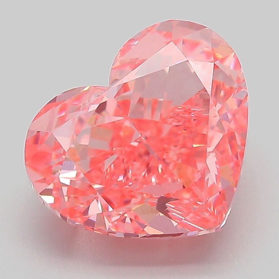 Loose Diamond - HEART 5.51ct Fancy Vivid Pink VVS2: Loose Diamond - HEART 5.51ct Fancy Vivid Pink VVS2 Source: This is a real non-mined Diamond that has been grown in a lab Shape: HEART Carats: 5.51 Color: Fancy Vivid Pink Certification: IGI Video: