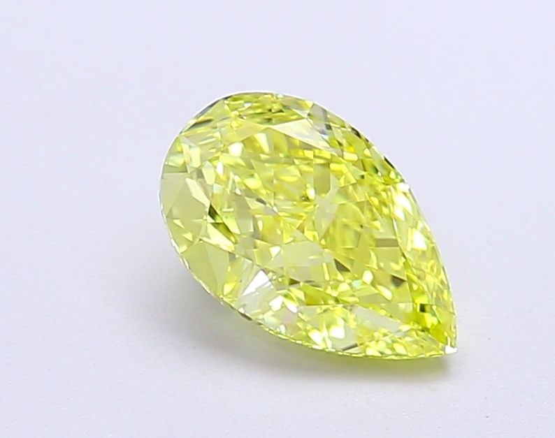 Loose Diamond - PEAR 1.3ct Fancy Vivid Yellow VVS1: Loose Diamond - PEAR 1.3ct Fancy Vivid Yellow VVS1 Source: This is a real non-mined Diamond that has been grown in a lab Shape: PEAR Carats: 1.3 Color: Fancy Vivid Yellow Certification: IGI Video:
