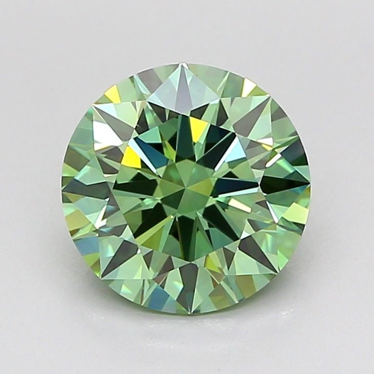 Ideal Loose Diamond - ROUND 2.02ct Fancy Vivid Green VVS2: Ideal Loose Diamond - ROUND 2.02ct Fancy Vivid Green VVS2 Source: This is a real non-mined Diamond that has been grown in a lab Shape: ROUND Carats: 2.02 Color: Fancy Vivid Green Certification: IGI Vi