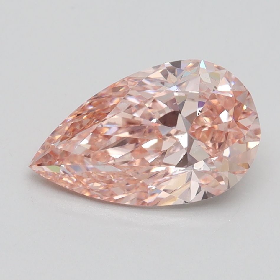 Loose Diamond - PEAR 1.7ct Fancy Intense Orangey Pink SI1 (1 of 1)