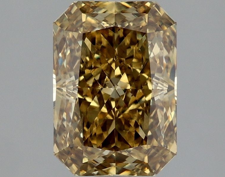 Loose Diamond - RADIANT 2.12ct Fancy Intense Gray Yellow VS1: Loose Diamond - RADIANT 2.12ct Fancy Intense Gray Yellow VS1 Source: This is a real non-mined Diamond that has been grown in a lab Shape: RADIANT Carats: 2.12 Color: Fancy Intense Gray Yellow Certific