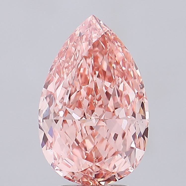 Loose Diamond - PEAR 5.03ct Fancy Vivid Orange Pink VVS2: Loose Diamond - PEAR 5.03ct Fancy Vivid Orange Pink VVS2 Source: This is a real non-mined Diamond that has been grown in a lab Shape: PEAR Carats: 5.03 Color: Fancy Vivid Orange Pink Certification: IG