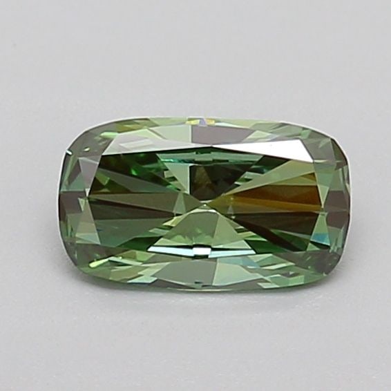 Loose Diamond - CUSHION MODIFIED 0.48ct Fancy Vivid Green VS2: Loose Diamond - CUSHION MODIFIED 0.48ct Fancy Vivid Green VS2 Source: This is a real non-mined Diamond that has been grown in a lab Shape: CUSHION MODIFIED Carats: 0.48 Color: Fancy Vivid Green Certif