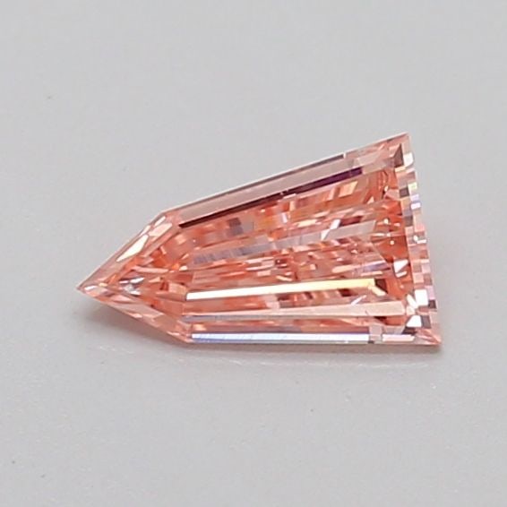 Loose Diamond - BULLET 0.31ct Fancy Light Orangey Pink SI2: Loose Diamond - BULLET 0.31ct Fancy Light Orangey Pink SI2 Source: This is a real non-mined Diamond that has been grown in a lab Shape: BULLET Carats: 0.31 Color: Fancy Light Orangey Pink Certificatio