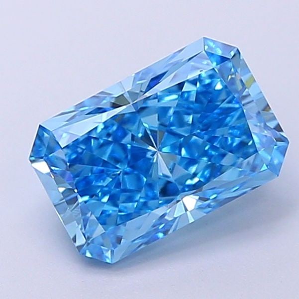 Loose Diamond - RADIANT 1.74ct Fancy Vivid Blue VS1: Loose Diamond - RADIANT 1.74ct Fancy Vivid Blue VS1 Source: This is a real non-mined Diamond that has been grown in a lab Shape: RADIANT Carats: 1.74 Color: Fancy Vivid Blue Certification: IGI The Dia