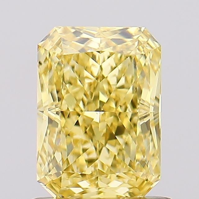Loose Diamond - RADIANT 1.19ct Fancy Vivid Yellow VVS2: Loose Diamond - RADIANT 1.19ct Fancy Vivid Yellow VVS2 Source: This is a real non-mined Diamond that has been grown in a lab Shape: RADIANT Carats: 1.19 Color: Fancy Vivid Yellow Certification: IGI Vi