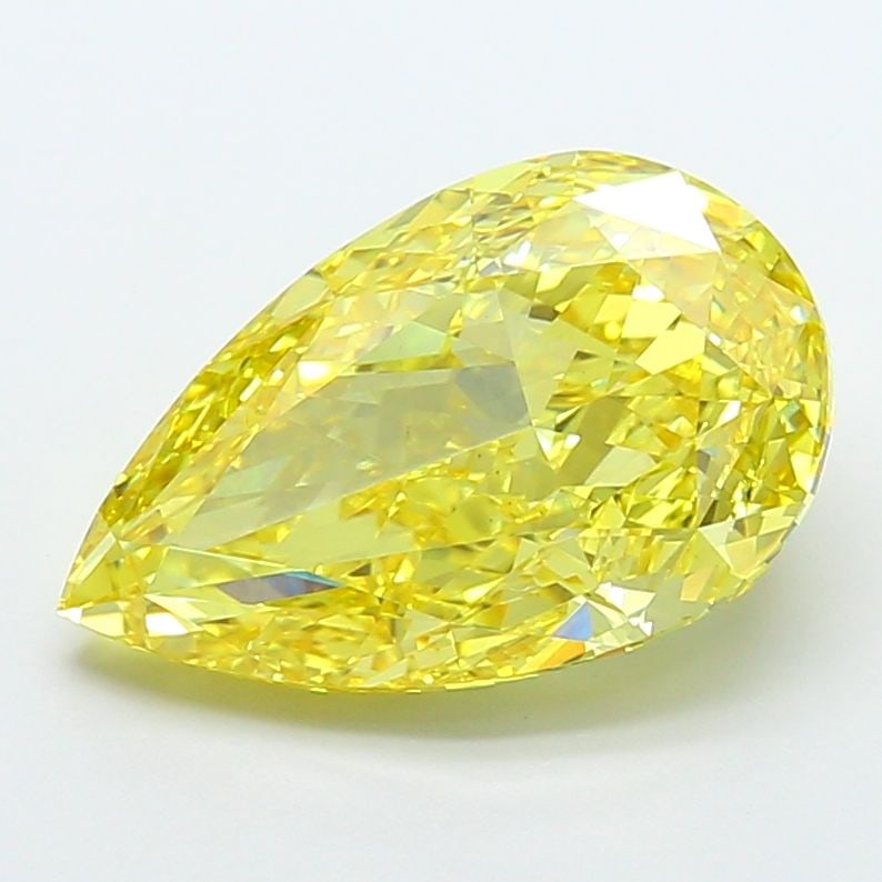Loose Diamond - PEAR 10.03ct Fancy Vivid Yellow VS1 (1 of 1)