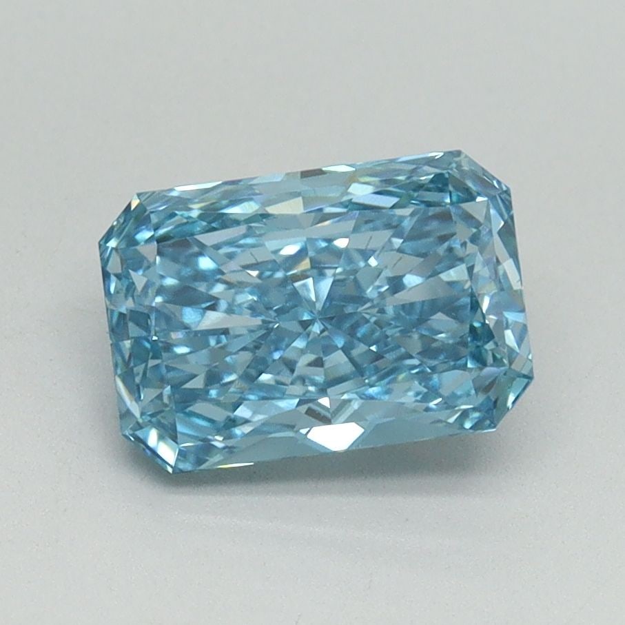 Loose Diamond - RADIANT 1.53ct Fancy Vivid Blue VS1: Loose Diamond - RADIANT 1.53ct Fancy Vivid Blue VS1 Source: This is a real non-mined Diamond that has been grown in a lab Shape: RADIANT Carats: 1.53 Color: Fancy Vivid Blue Certification: IGI Video: