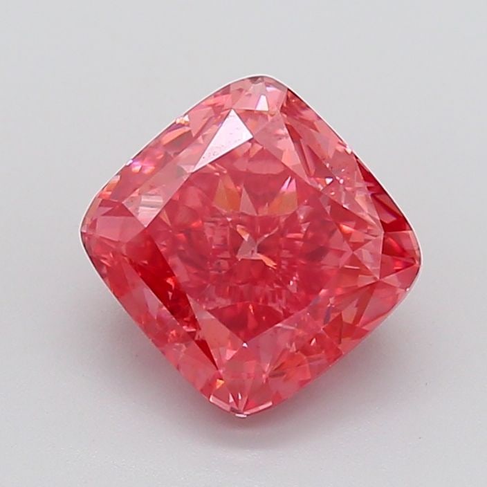 Loose Diamond - CUSHION MODIFIED 4.1ct Fancy Intense Reddish Pink SI1 (1 of 1)