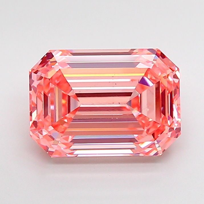 Loose Diamond - EMERALD 4.08ct Fancy Vivid Pink VS1 (1 of 1)