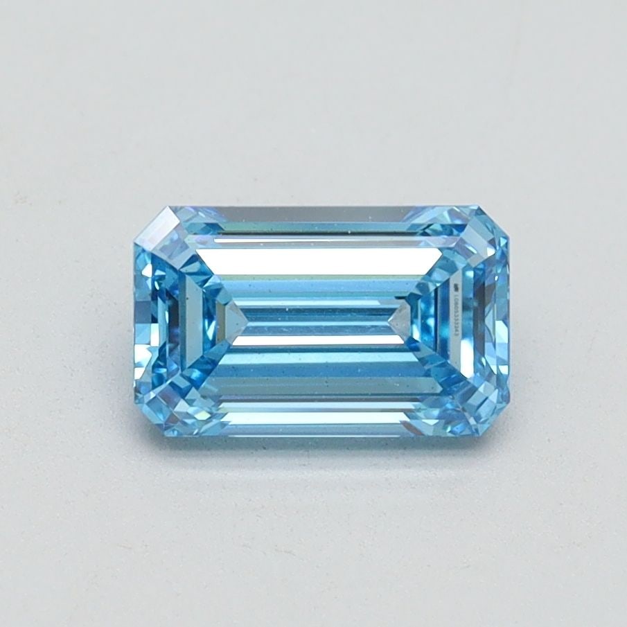 Loose Diamond - EMERALD 1.01ct Fancy Vivid Blue VS2: Loose Diamond - EMERALD 1.01ct Fancy Vivid Blue VS2 Source: This is a real non-mined Diamond that has been grown in a lab Shape: EMERALD Carats: 1.01 Color: Fancy Vivid Blue Certification: IGI Video: