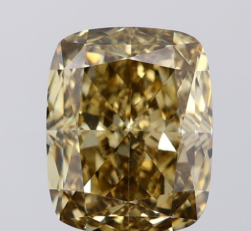 Loose Diamond - CUSHION MODIFIED 5.12ct Fancy Intense Gray Yellow VS1: Loose Diamond - CUSHION MODIFIED 5.12ct Fancy Intense Gray Yellow VS1 Source: This is a real non-mined Diamond that has been grown in a lab Shape: CUSHION MODIFIED Carats: 5.12 Color: Fancy Intense Gr