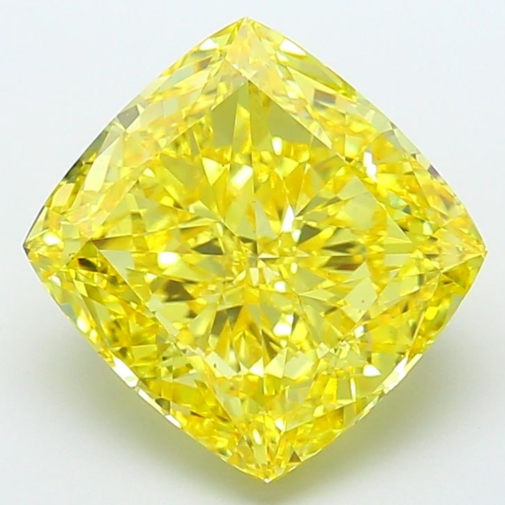 Loose Diamond - CUSHION MODIFIED 10.2ct Fancy Vivid Yellow VS1 (1 of 1)