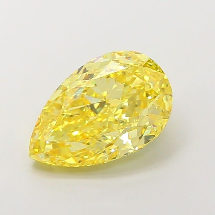 Loose Diamond - PEAR 4.52ct Fancy Vivid Yellow VS2: Loose Diamond - PEAR 4.52ct Fancy Vivid Yellow VS2 Source: This is a real non-mined Diamond that has been grown in a lab Shape: PEAR Carats: 4.52 Color: Fancy Vivid Yellow Certification: IGI Video:
