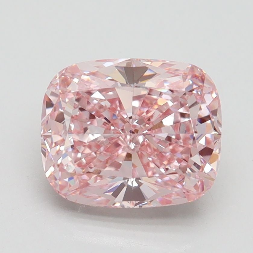 Loose Diamond - CUSHION BRILLIANT 2.0ct Fancy Intense Pink VS1: Loose Diamond - CUSHION BRILLIANT 2.0ct Fancy Intense Pink VS1 Source: This is a real non-mined Diamond that has been grown in a lab Shape: CUSHION BRILLIANT Carats: 2.0 Color: Fancy Intense Pink Cert