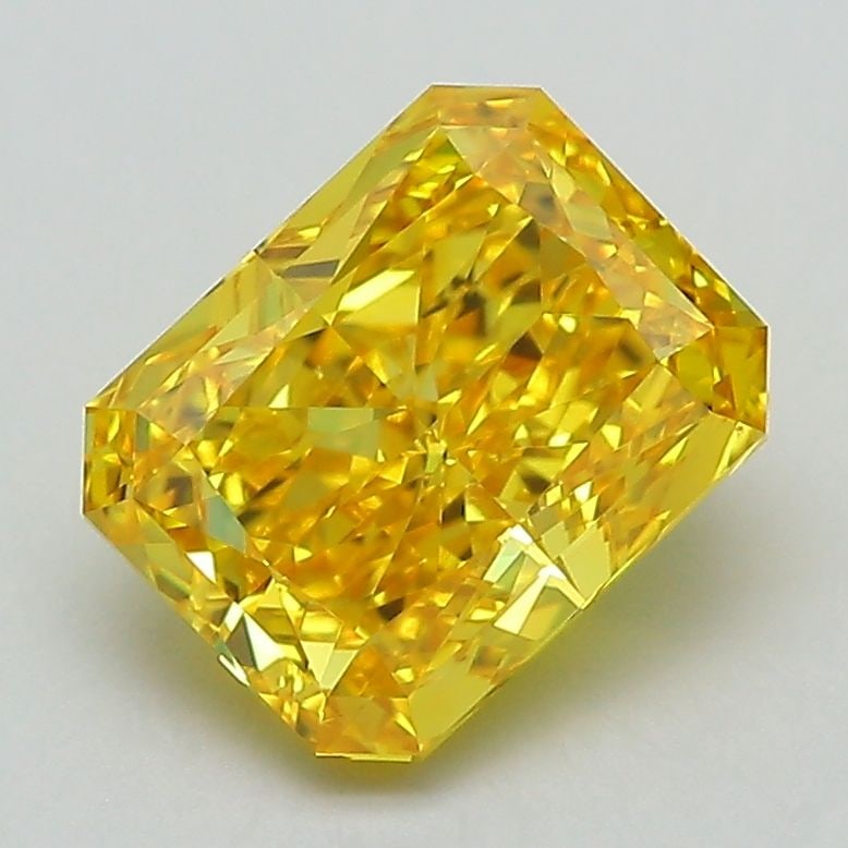 Loose Diamond - RADIANT 2.21ct Fancy Vivid Yellow VS1: Loose Diamond - RADIANT 2.21ct Fancy Vivid Yellow VS1 Source: This is a real non-mined Diamond that has been grown in a lab Shape: RADIANT Carats: 2.21 Color: Fancy Vivid Yellow Certification: IGI Vid