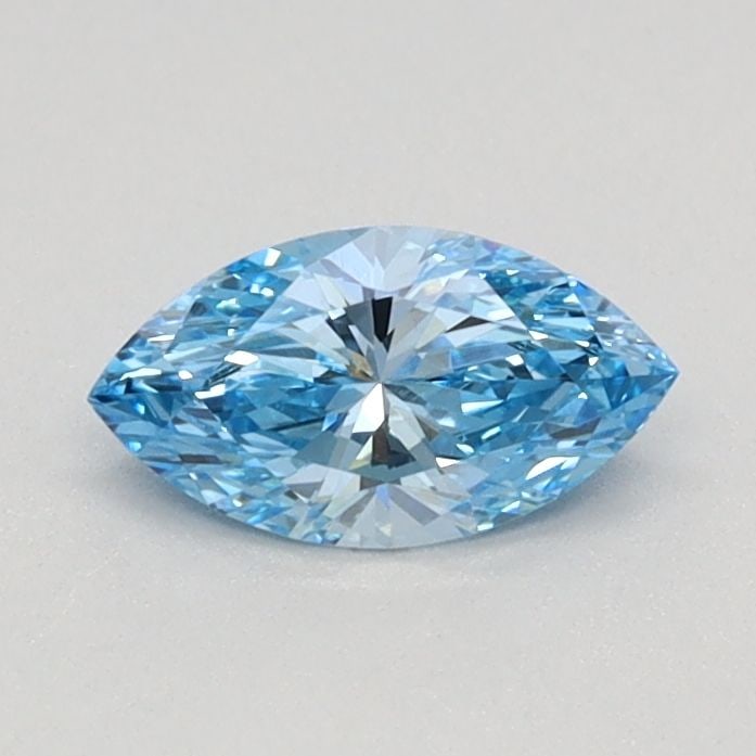 Loose Diamond - MARQUISE 0.35ct Fancy Vivid Blue VVS2: Loose Diamond - MARQUISE 0.35ct Fancy Vivid Blue VVS2 Source: This is a real non-mined Diamond that has been grown in a lab Shape: MARQUISE Carats: 0.35 Color: Fancy Vivid Blue Certification: IGI Vide