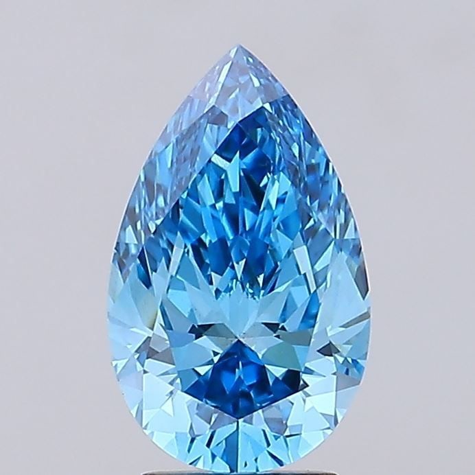 Loose Diamond - PEAR 3.19ct Fancy Vivid Blue VS2 (1 of 1)