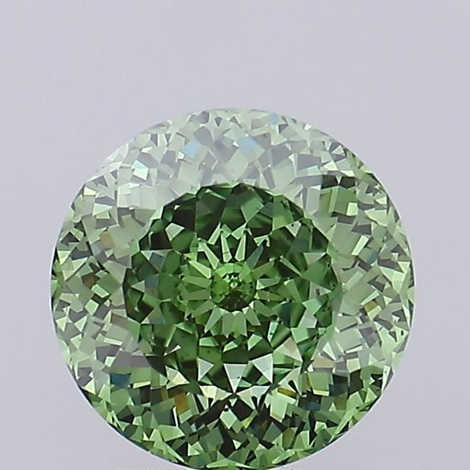 Loose Diamond - ROUND 3.01ct Fancy Vivid Green VS2 (1 of 1)