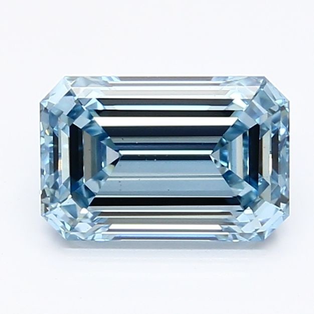 Loose Diamond - EMERALD 1.44ct Fancy Intense Blue VS1 (1 of 1)