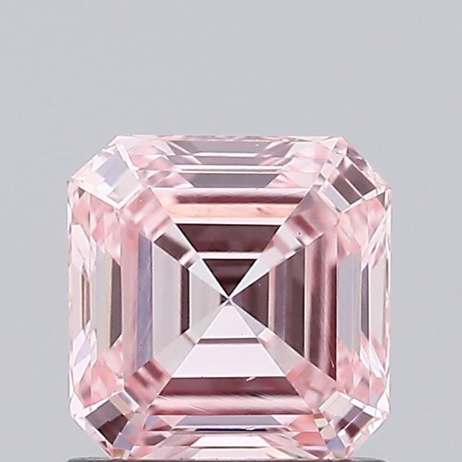 Loose Diamond - SQUARE EMERALD 0.89ct Fancy Intense Pink VS2 (1 of 1)