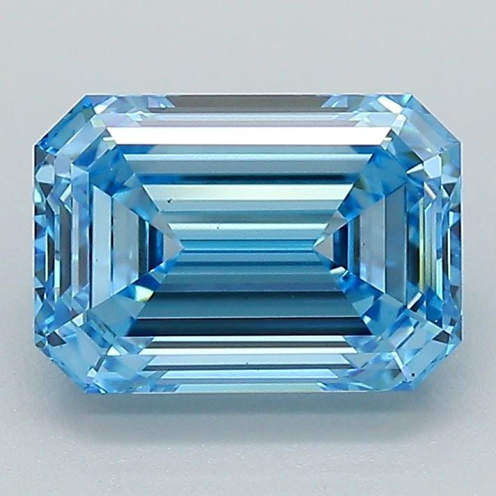 Loose Diamond - EMERALD 2.06ct Fancy Vivid Blue VS1 (1 of 1)