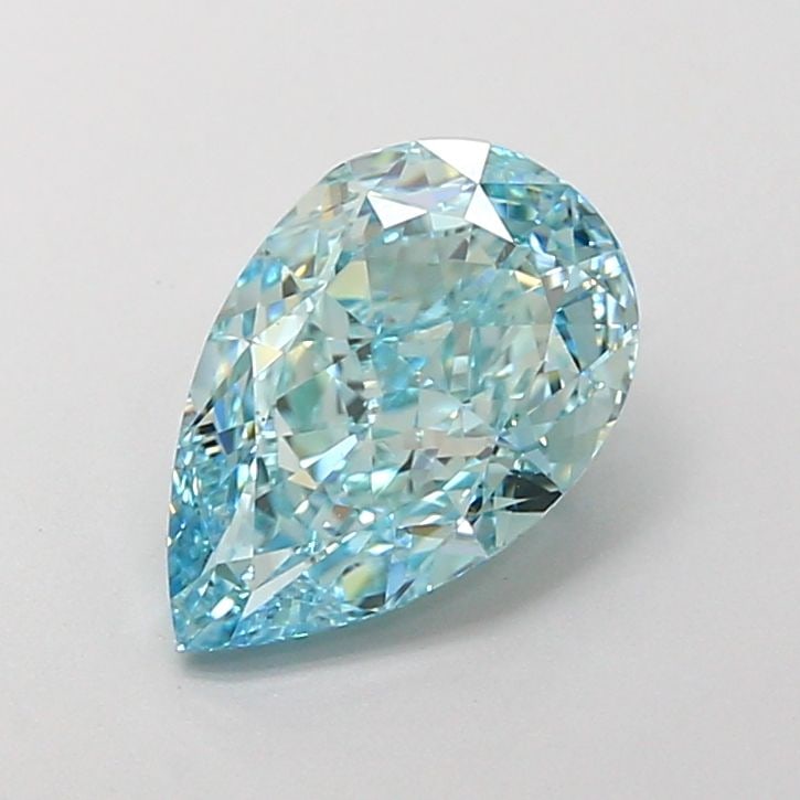 Loose Diamond - PEAR 2.33ct Fancy Vivid Greenish Blue VS1 (1 of 1)