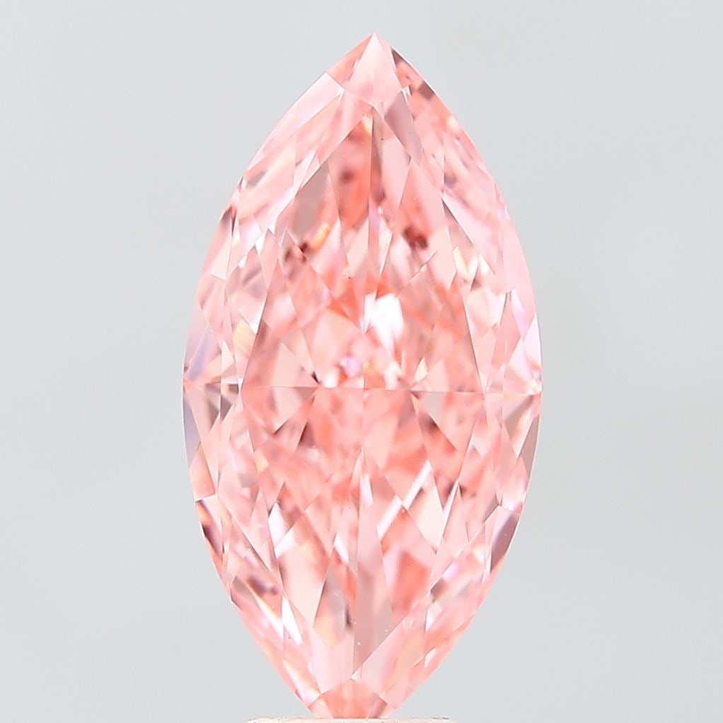Loose Diamond - MARQUISE 6.12ct Fancy Vivid Pink VS1: Loose Diamond - MARQUISE 6.12ct Fancy Vivid Pink VS1 Source: This is a real non-mined Diamond that has been grown in a lab Shape: MARQUISE Carats: 6.12 Color: Fancy Vivid Pink Certification: IGI Video