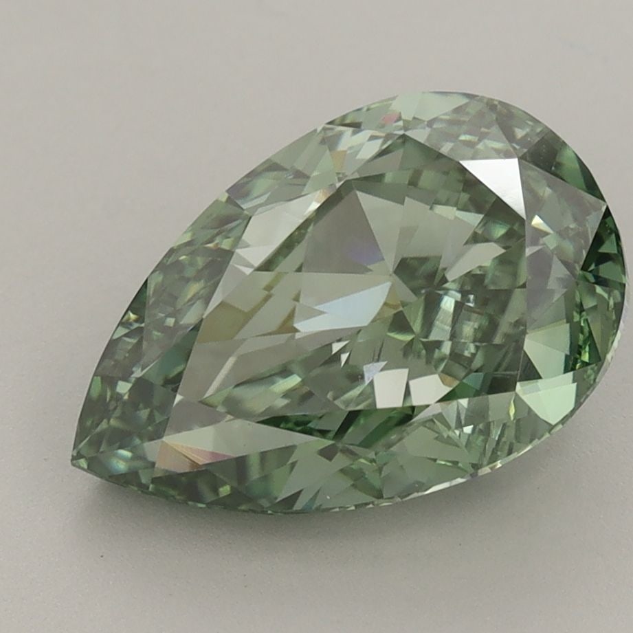 Loose Diamond - PEAR 3.64ct Fancy Vivid Green VS1 (1 of 1)