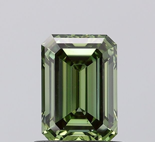 Loose Diamond - EMERALD 1.1ct Fancy Vivid Green VS2 (1 of 1)