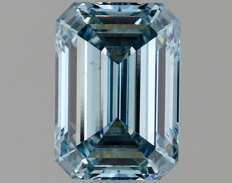 Loose Diamond - EMERALD 1.51ct Fancy Vivid Blue VS2 (1 of 1)