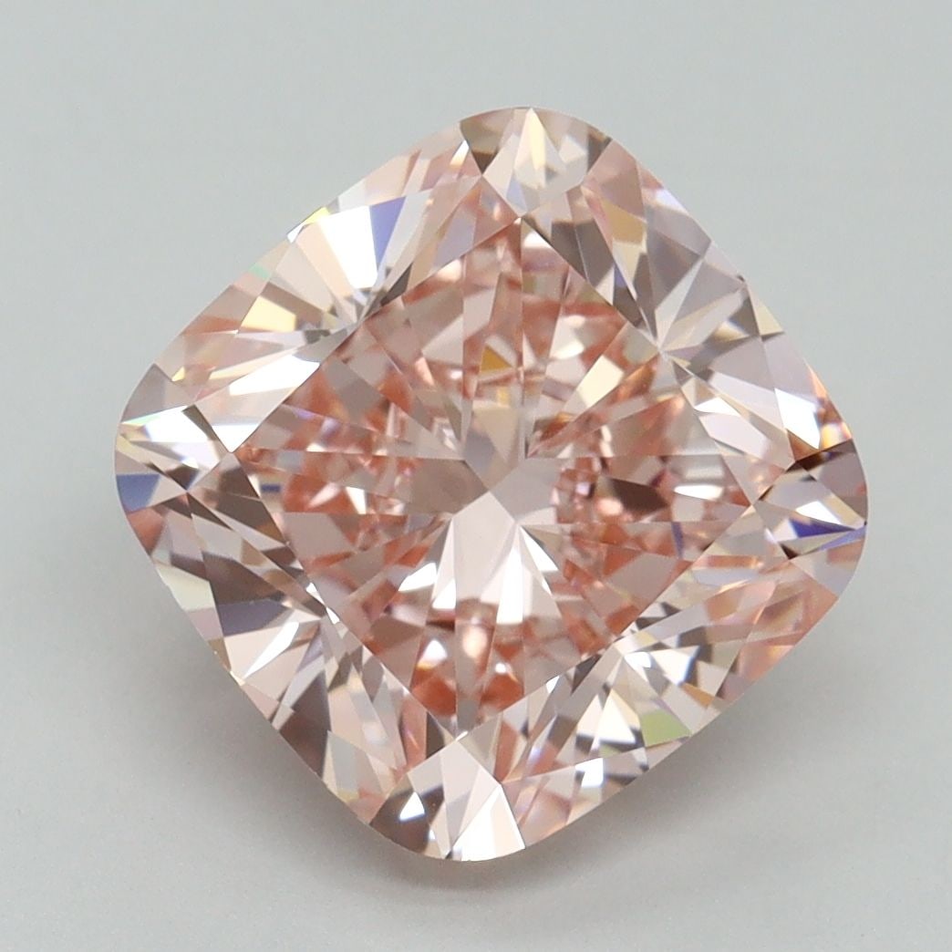 Loose Diamond - CUSHION BRILLIANT 5.01ct Fancy Intense Pink VVS2: Loose Diamond - CUSHION BRILLIANT 5.01ct Fancy Intense Pink VVS2 Source: This is a real non-mined Diamond that has been grown in a lab Shape: CUSHION BRILLIANT Carats: 5.01 Color: Fancy Intense Pink C