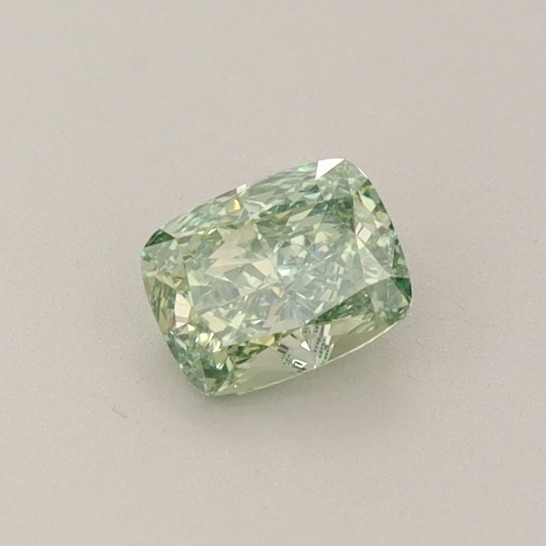 Loose Diamond - CUSHION BRILLIANT 0.49ct Fancy Vivid Green VS2: Loose Diamond - CUSHION BRILLIANT 0.49ct Fancy Vivid Green VS2 Source: This is a real non-mined Diamond that has been grown in a lab Shape: CUSHION BRILLIANT Carats: 0.49 Color: Fancy Vivid Green Cert