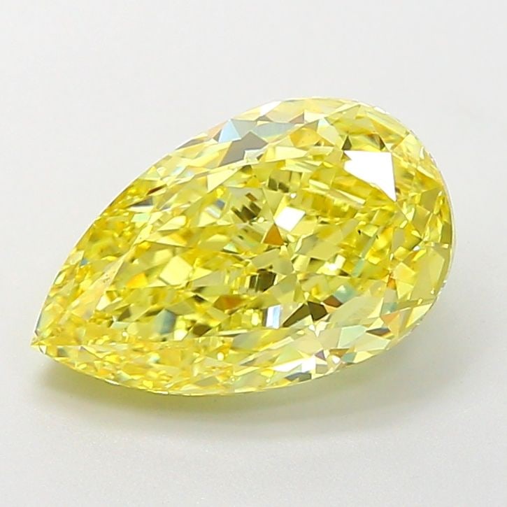 Loose Diamond - PEAR 4.17ct Fancy Vivid Yellow VS1: Loose Diamond - PEAR 4.17ct Fancy Vivid Yellow VS1 Source: This is a real non-mined Diamond that has been grown in a lab Shape: PEAR Carats: 4.17 Color: Fancy Vivid Yellow Certification: IGI Video: