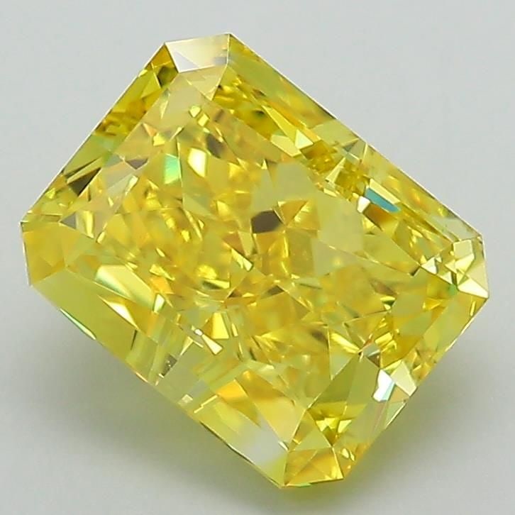 Loose Diamond - RADIANT 2.51ct Fancy Vivid Yellow VS2: Loose Diamond - RADIANT 2.51ct Fancy Vivid Yellow VS2 Source: This is a real non-mined Diamond that has been grown in a lab Shape: RADIANT Carats: 2.51 Color: Fancy Vivid Yellow Certification: IGI Vid