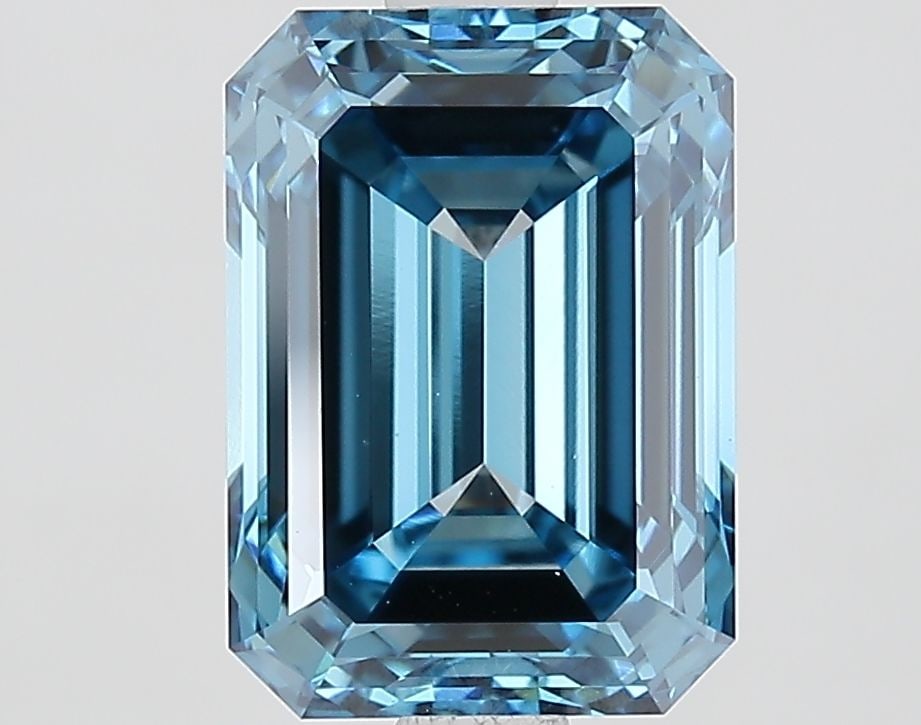 Loose Diamond - EMERALD 2.67ct Fancy Vivid Blue VS1 (1 of 1)